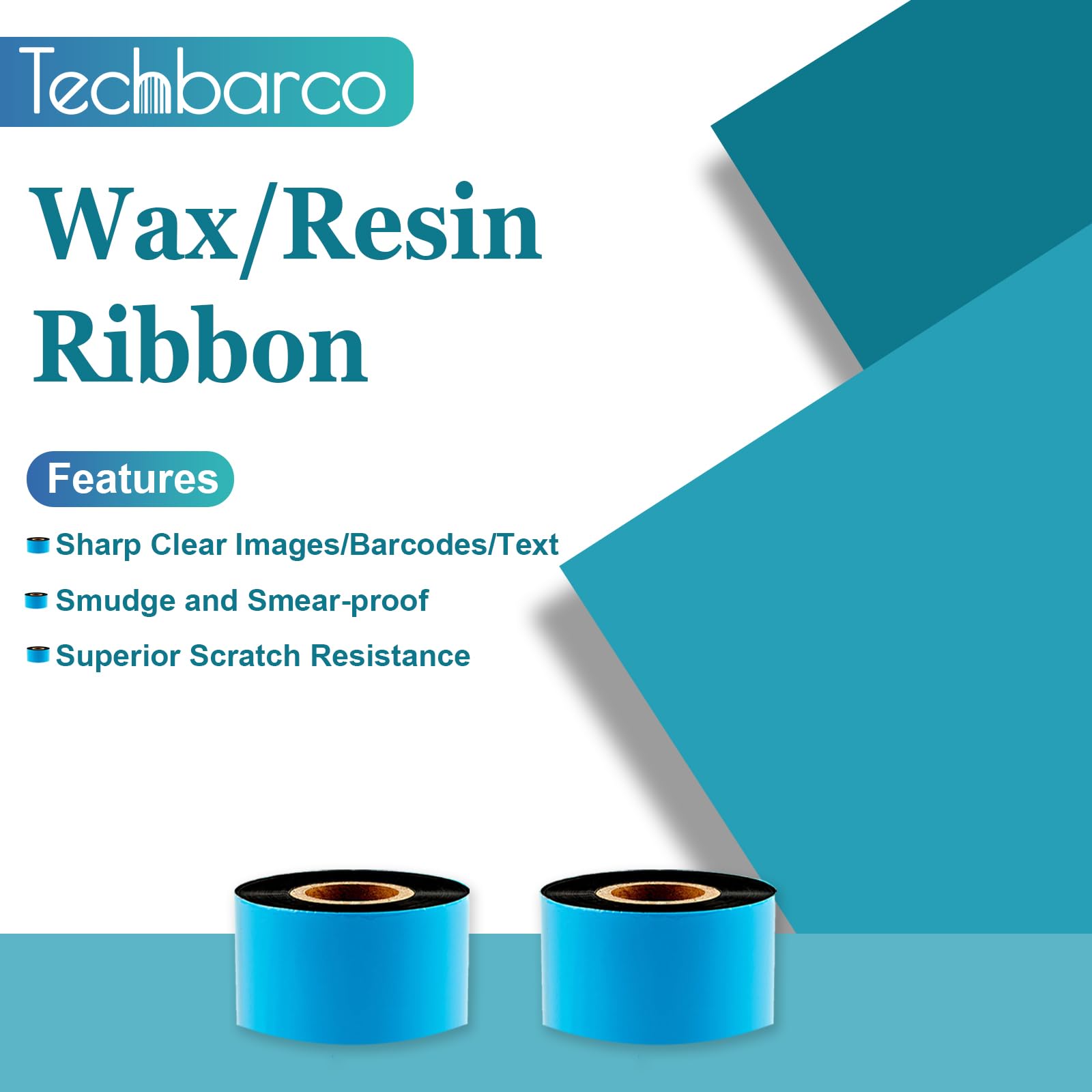 Black Wax Thermal Transfer Ribbon - 4.33